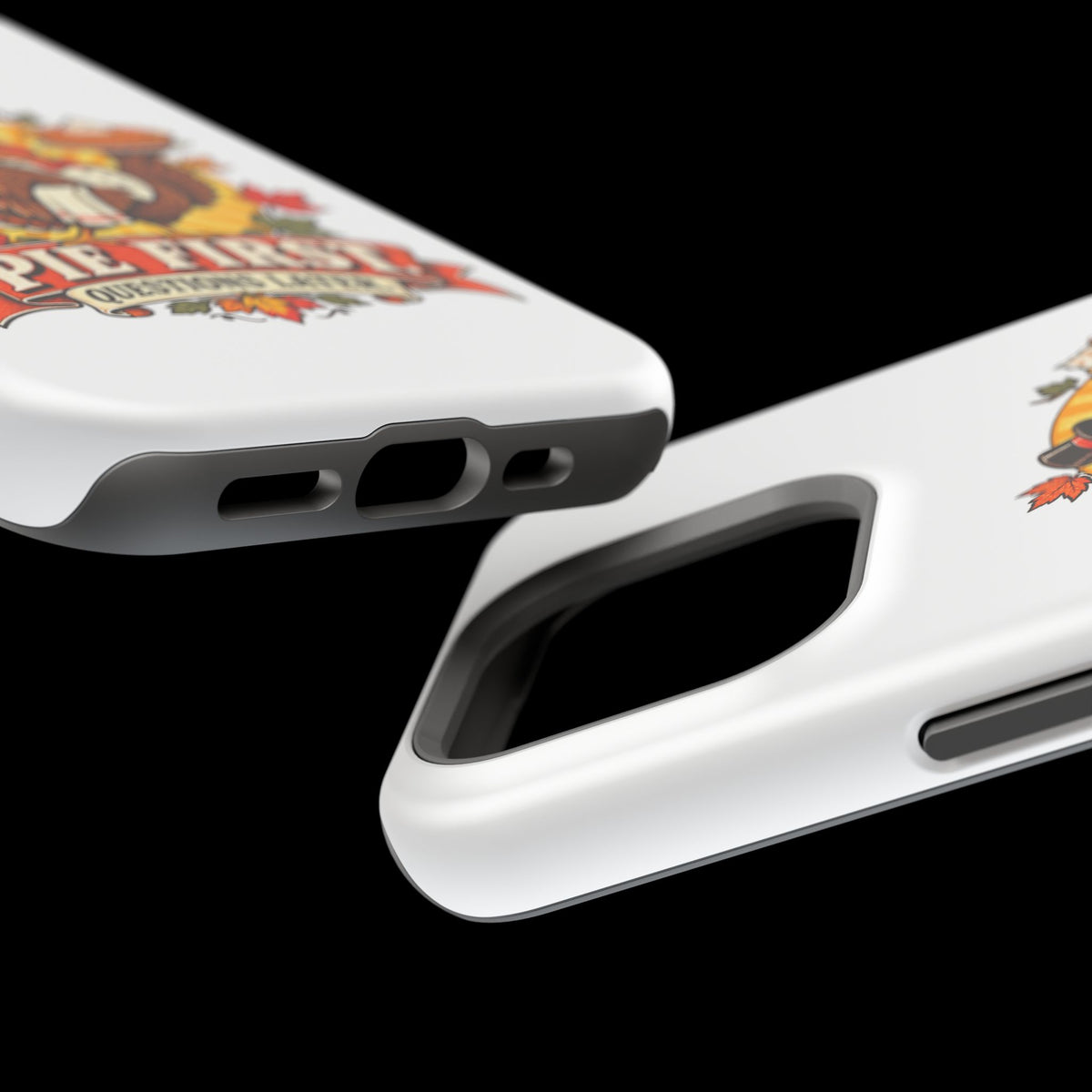 Thanksgiving 'Pie First, Questions Later' Magnetic Impact-Resistant Phone Case