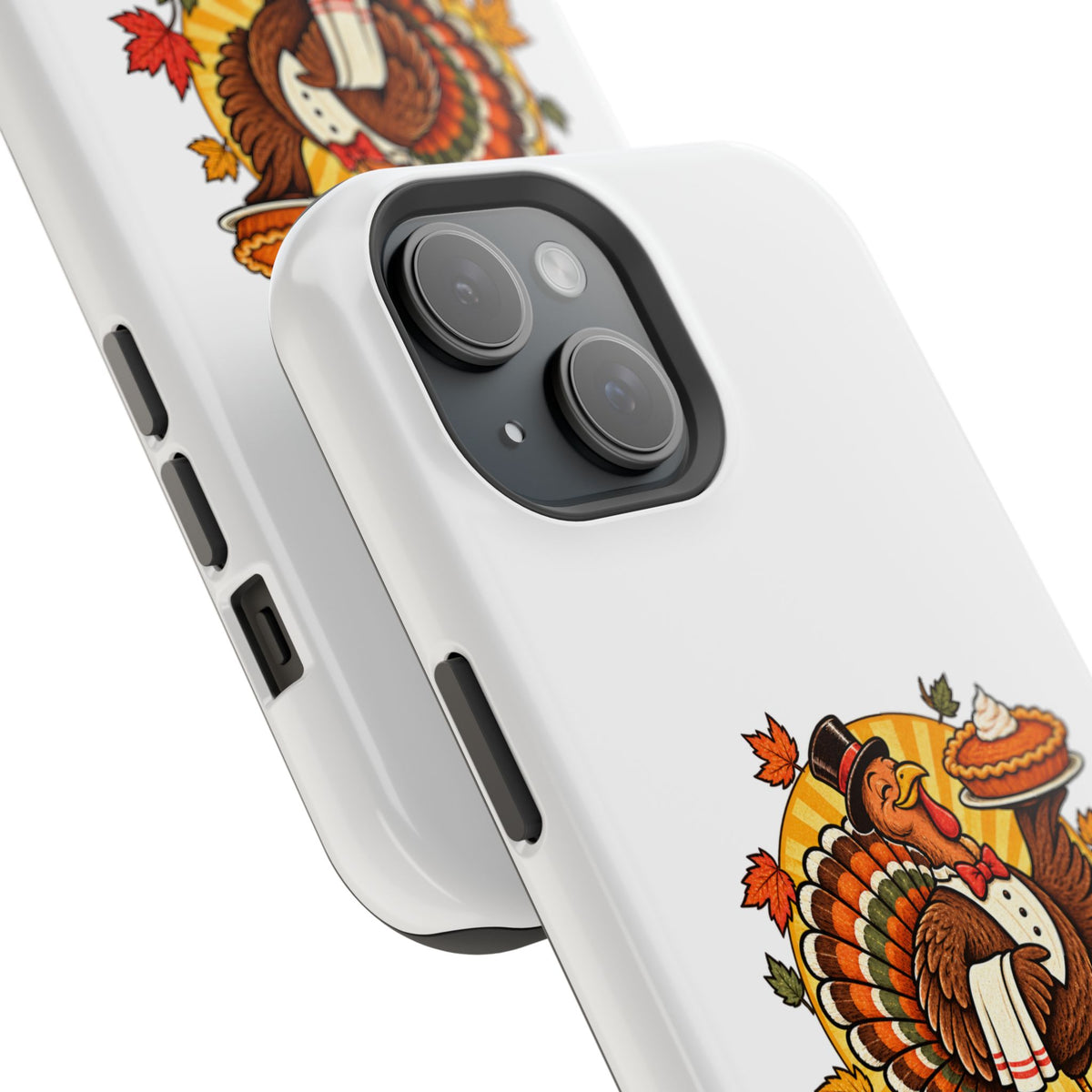 Thanksgiving 'Pie First, Questions Later' Magnetic Impact-Resistant Phone Case