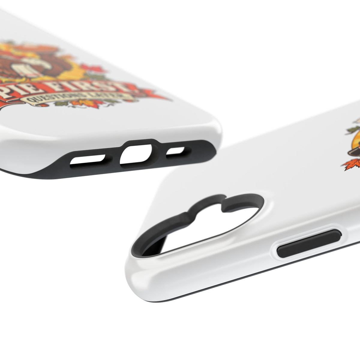 Thanksgiving 'Pie First, Questions Later' Magnetic Impact-Resistant Phone Case