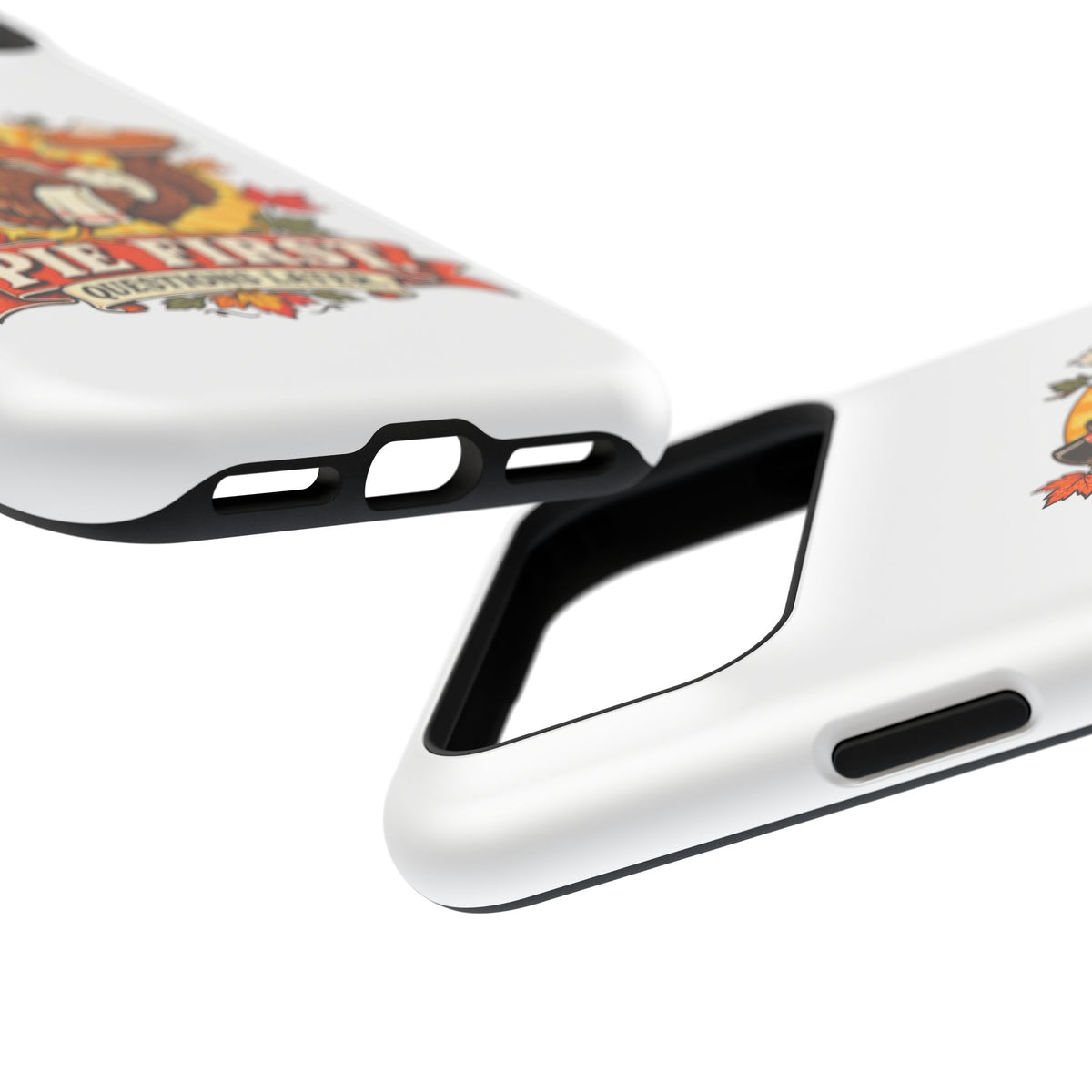 Thanksgiving 'Pie First, Questions Later' Magnetic Impact-Resistant Phone Case