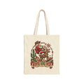 Western Santa Riding Reindeer tote | Vintage Christmas western holiday design