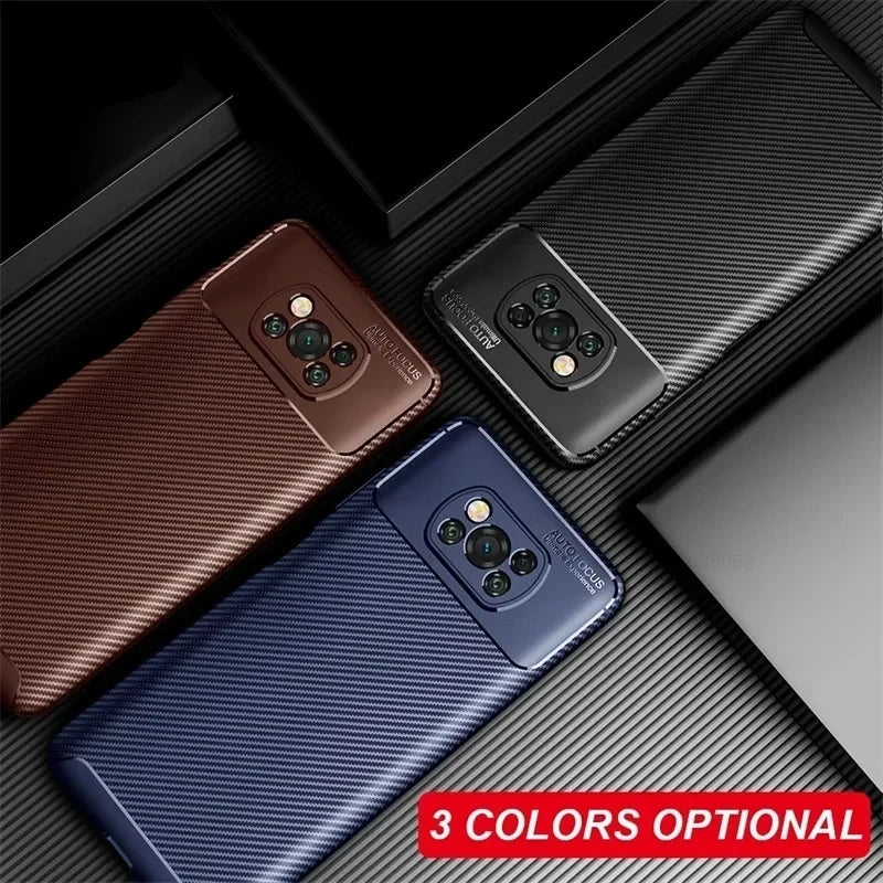 Silicone Carbon Fiber Phone Case