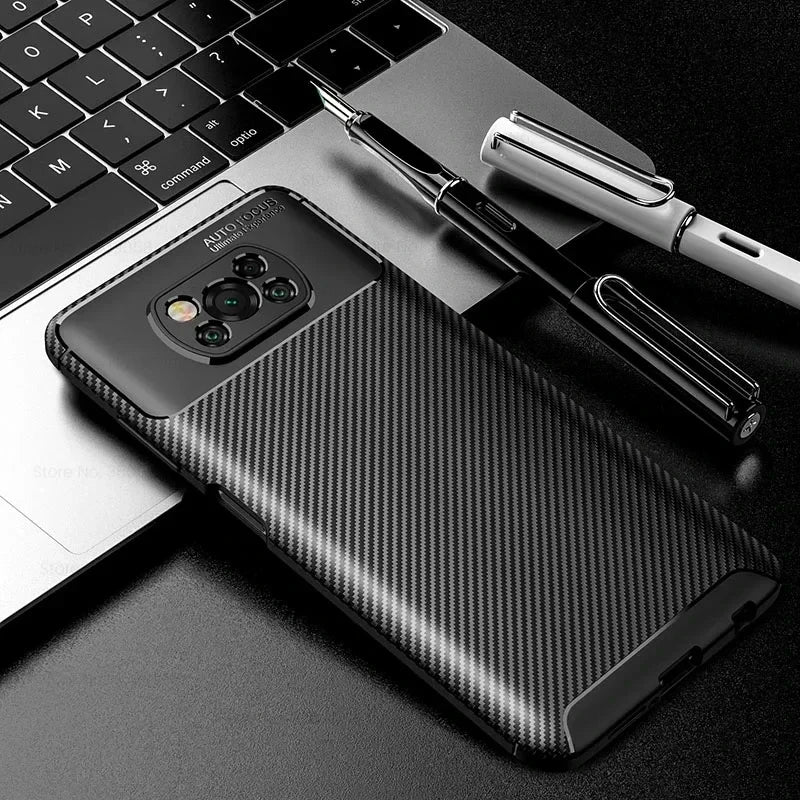 Silicone Carbon Fiber Phone Case