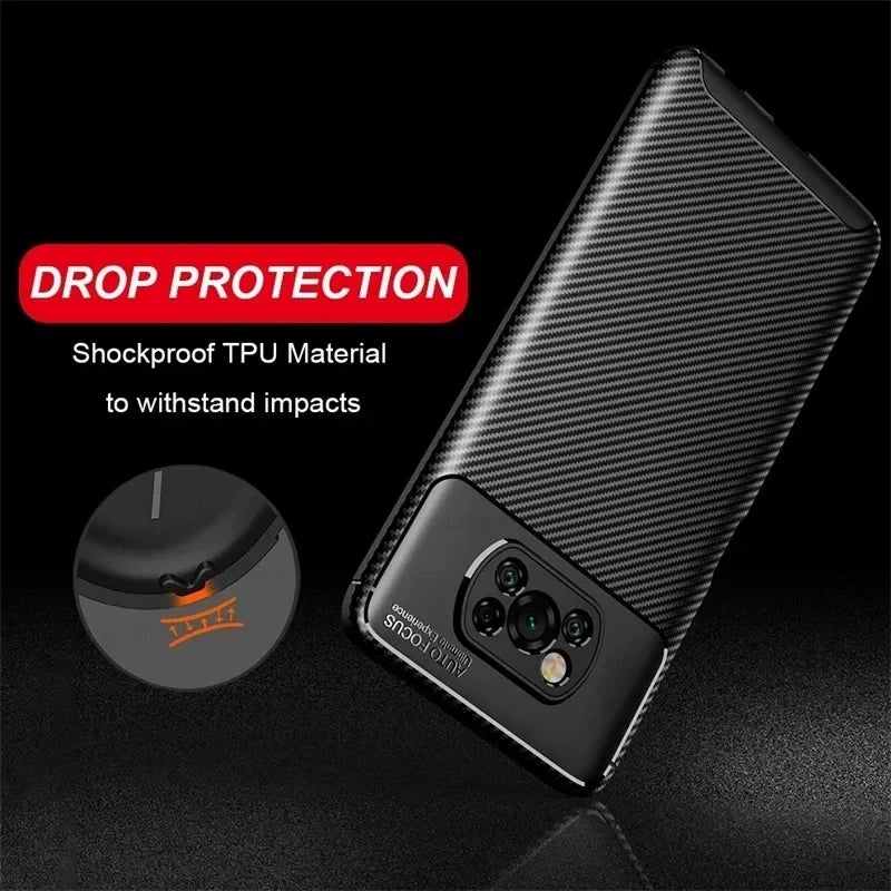 Silicone Carbon Fiber Phone Case