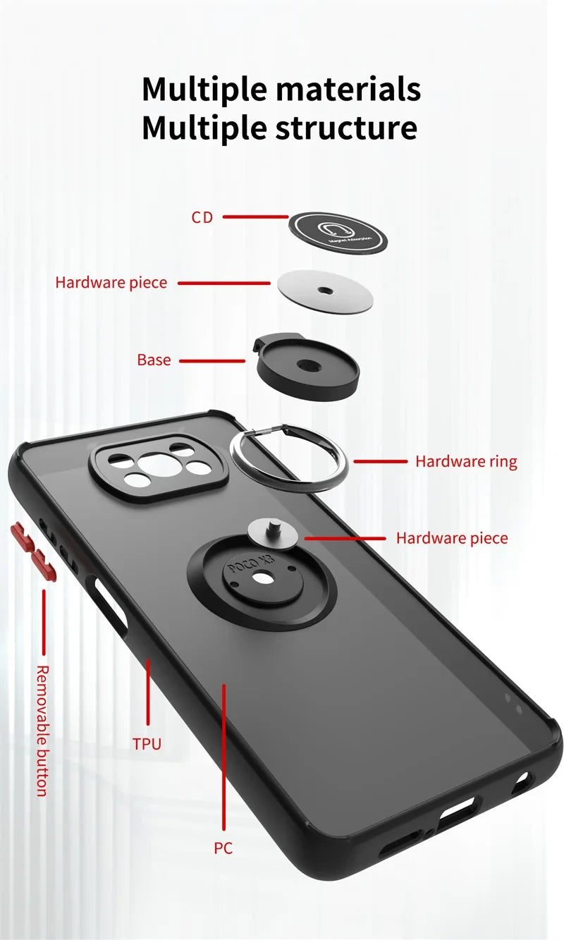 Armor Ring Kickstand Phone Case