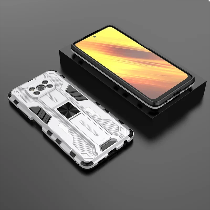 Magnetic Armor Phone Case with Kickstand