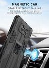 Magnetic Armor Phone Case with Kickstand