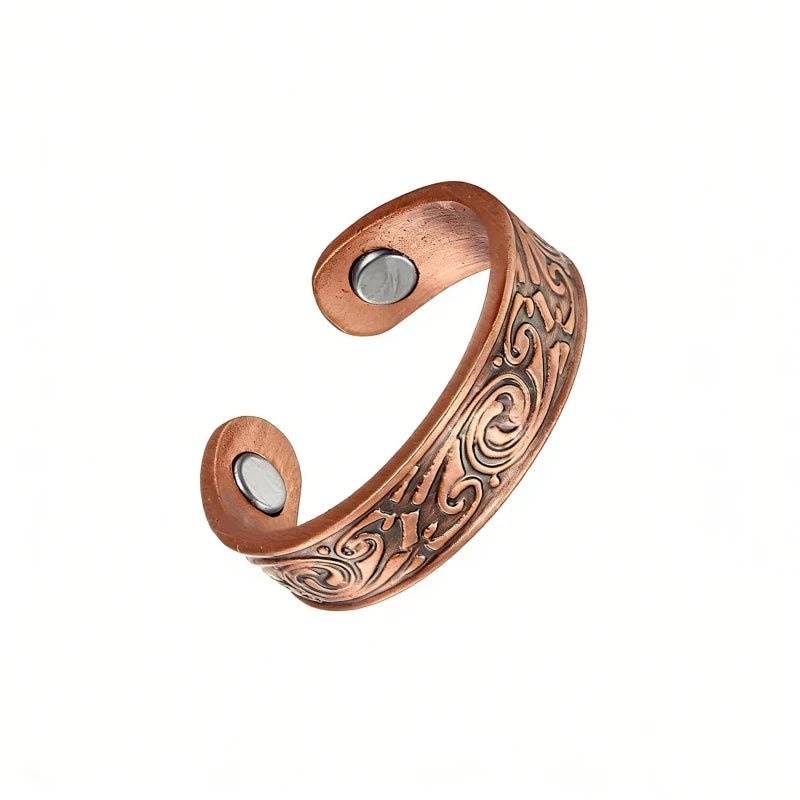 Vintage Copper Magnetic Punk Ring