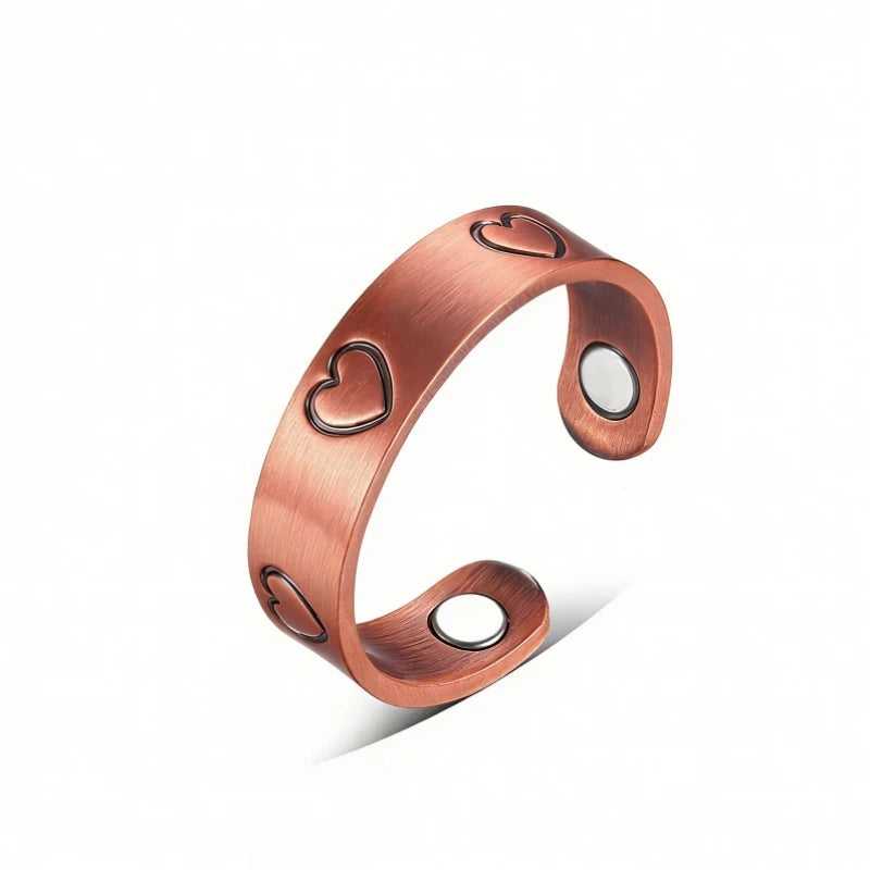 Vintage Copper Magnetic Punk Ring