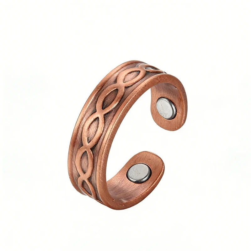 Vintage Copper Magnetic Punk Ring