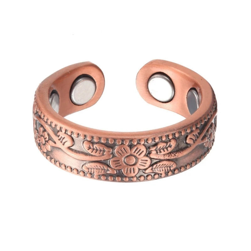 Vintage Copper Magnetic Punk Ring