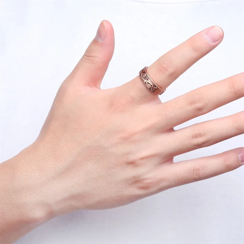 Vintage Copper Magnetic Punk Ring