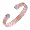 Rose Gold Copper Magnetic Cuff Bracelet