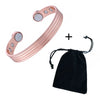 Rose Gold Copper Magnetic Cuff Bracelet