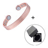 Rose Gold Copper Magnetic Cuff Bracelet
