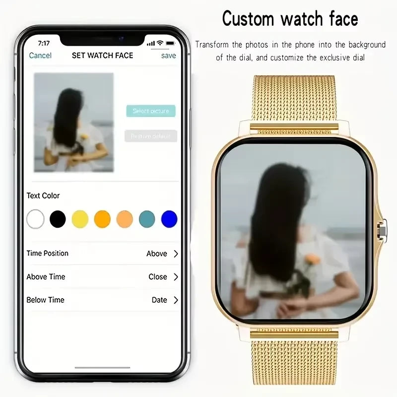 Steel Bluetooth Fitness Smartwatch