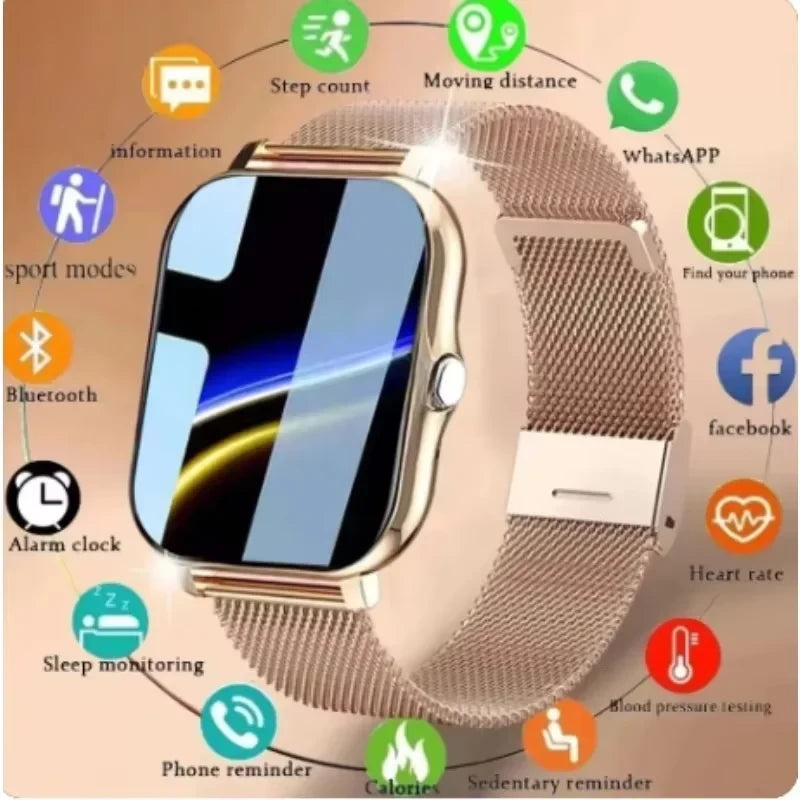 Steel Bluetooth Fitness Smartwatch