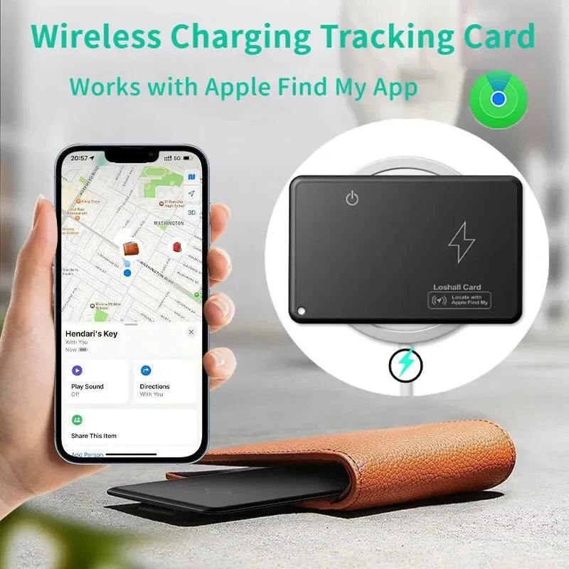 Wireless Charging Smart Wallet Tracker