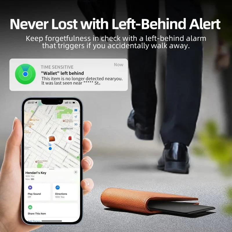 Wireless Charging Smart Wallet Tracker