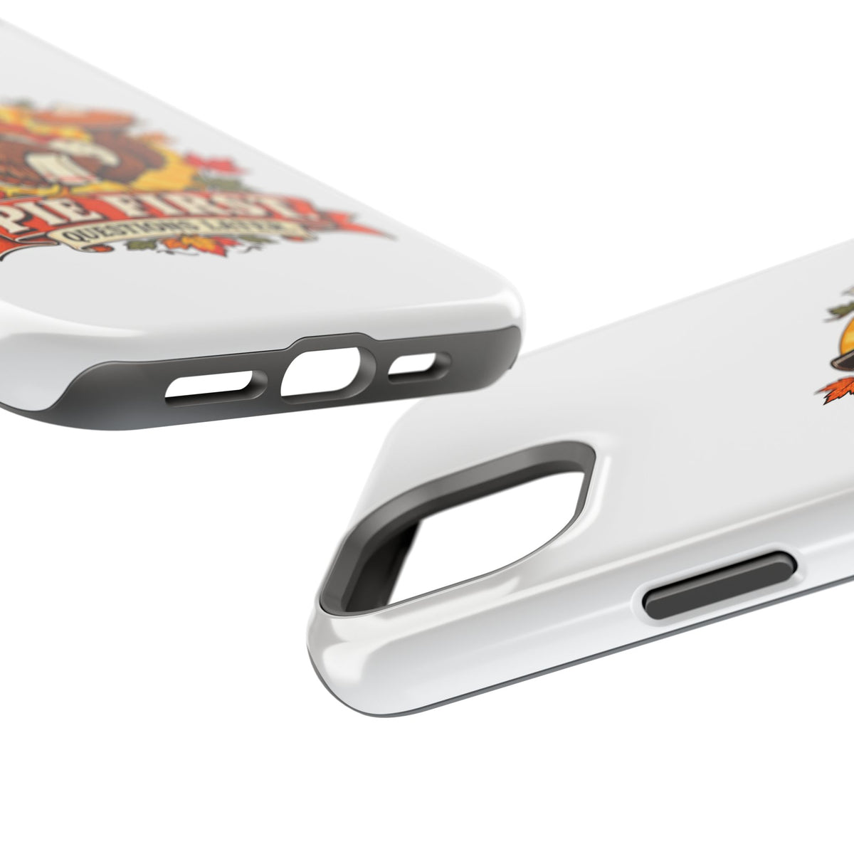 Thanksgiving 'Pie First, Questions Later' Magnetic Impact-Resistant Phone Case