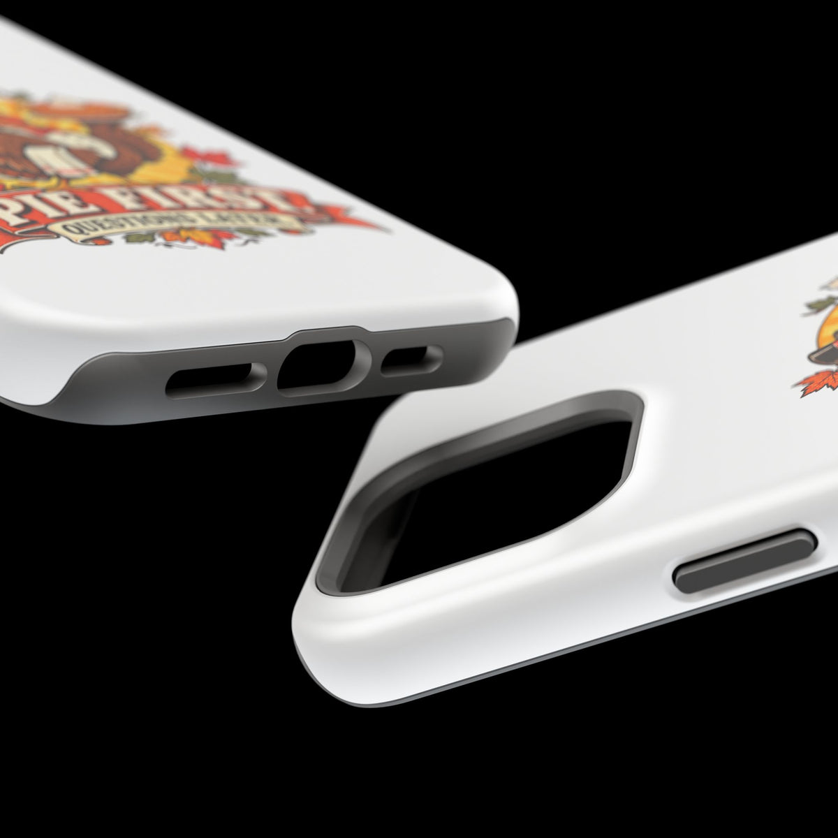 Thanksgiving 'Pie First, Questions Later' Magnetic Impact-Resistant Phone Case