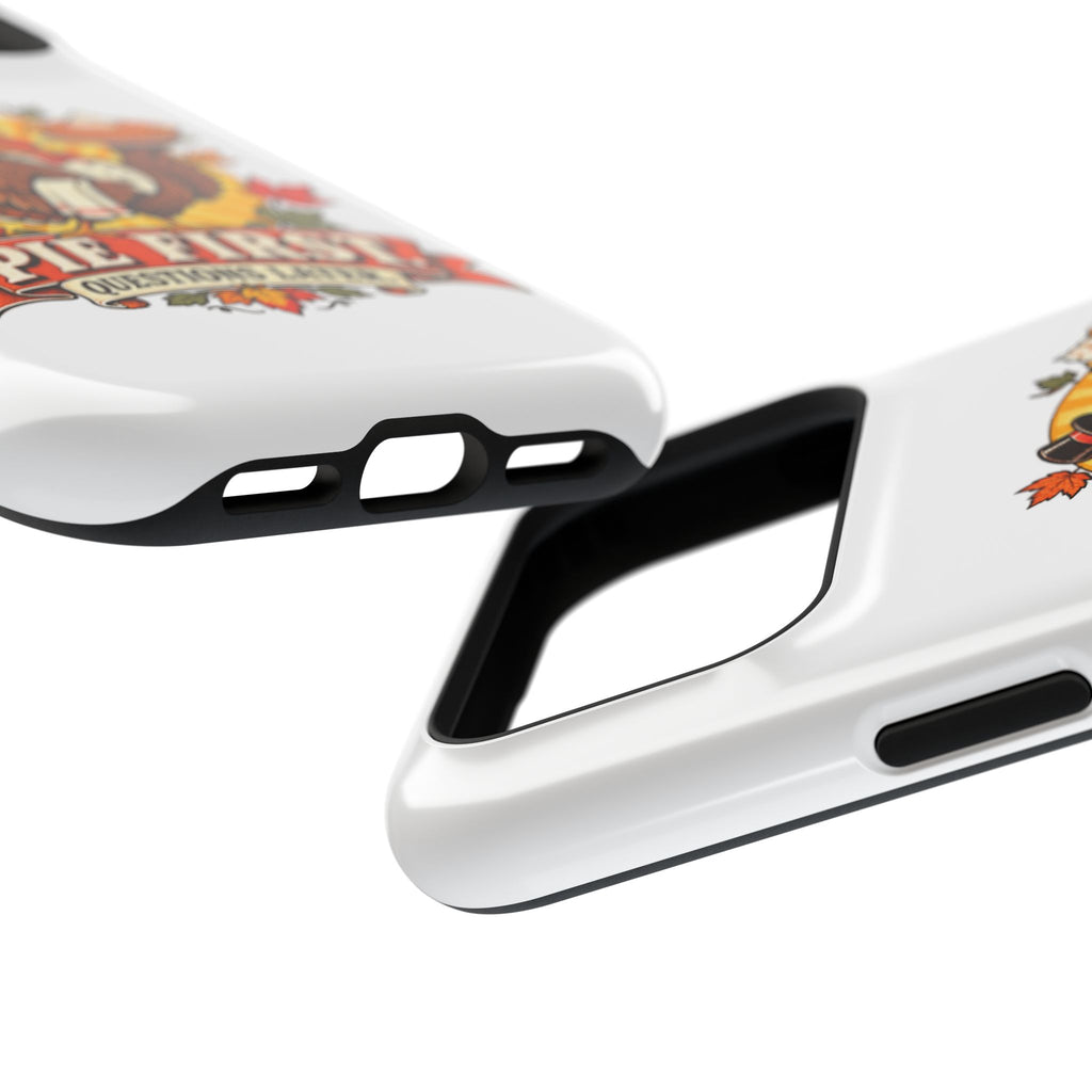 Thanksgiving 'Pie First, Questions Later' Magnetic Impact-Resistant Phone Case