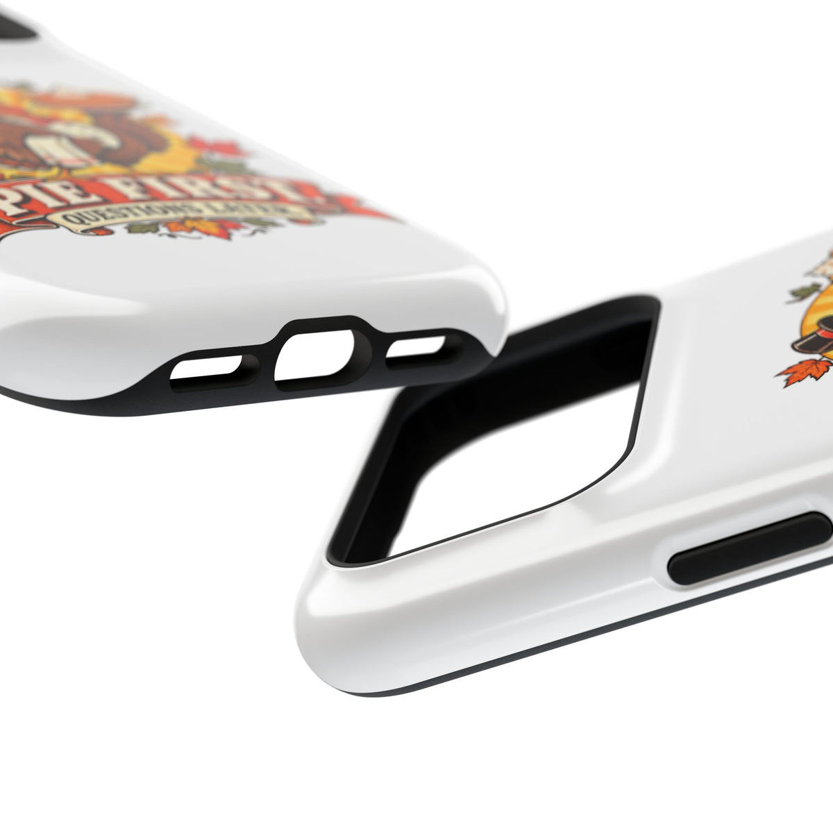 Thanksgiving 'Pie First, Questions Later' Magnetic Impact-Resistant Phone Case