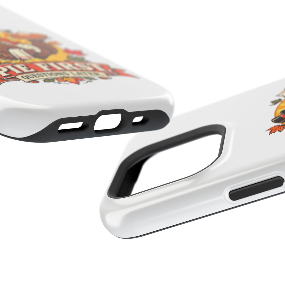 Thanksgiving 'Pie First, Questions Later' Magnetic Impact-Resistant Phone Case