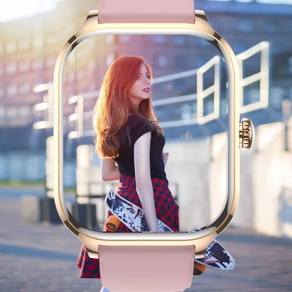 NEW 2.01'' Smartwatch Fitness Tracker Clock Sports Smartband Blood Pressure Monitor Smart Watches
