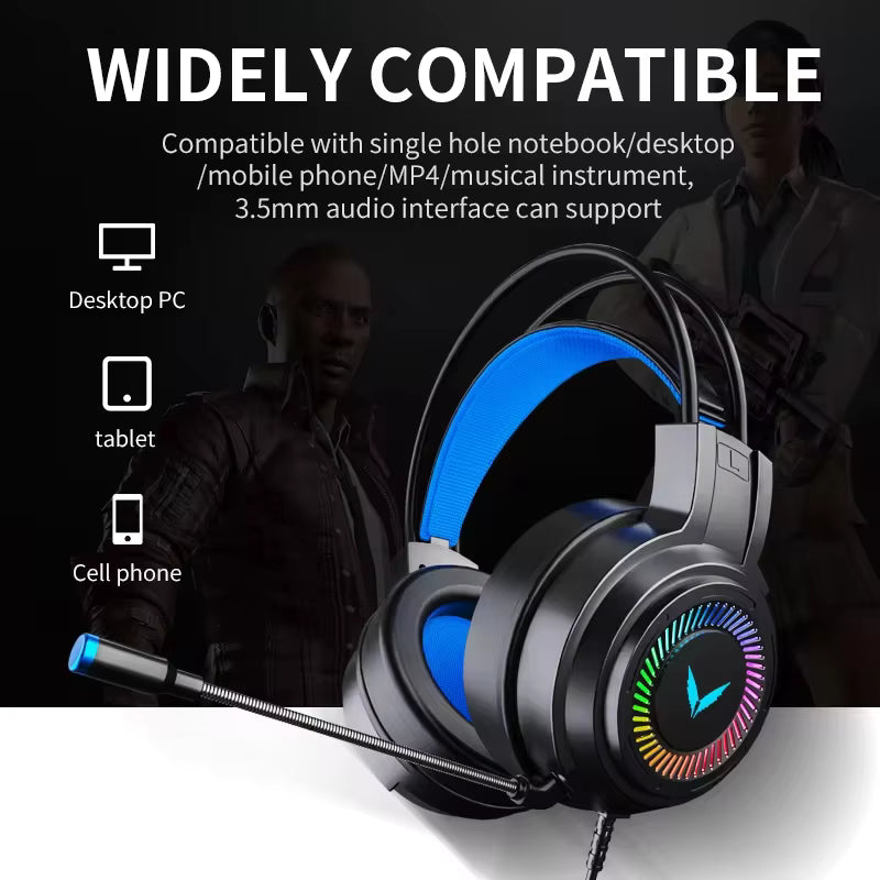 G60 Gaming Headset 7.1 Stereo SVirtual Surround Bass Earphone Headphone