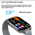 NEW 2.01'' Smartwatch Fitness Tracker Clock Sports Smartband Blood Pressure Monitor Smart Watches