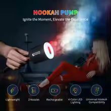 FLEXTAIL Electric Hookah Pump Kit with 1300 mAh Rechargeable Battery Led Light Mini
