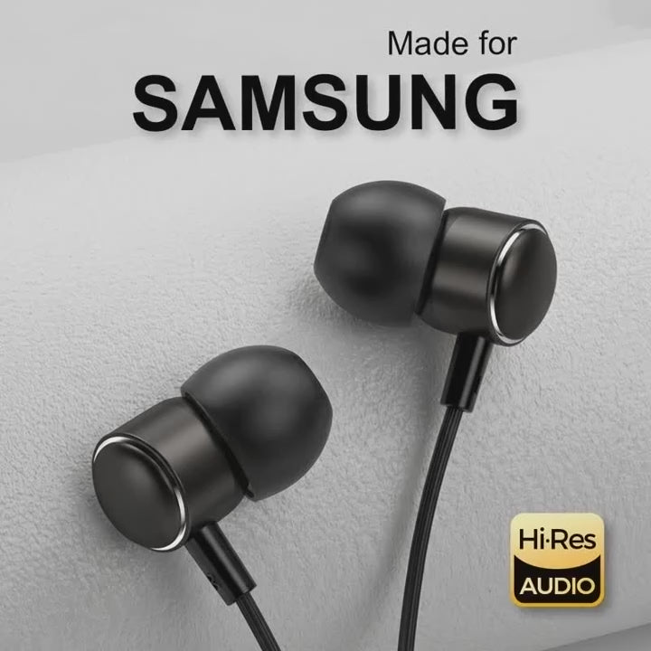 Type C Wired Headphones HiFi Stereo With Mic Earphones For Samsung
